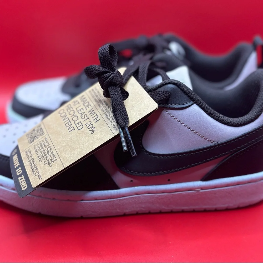 Nike Kids' Court Borough Recraft Low Top Brown & Pink Sz 4Y Easter Spring School